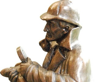 Sherlock Holmes Standing Figurine Sculpture Statue Collectible