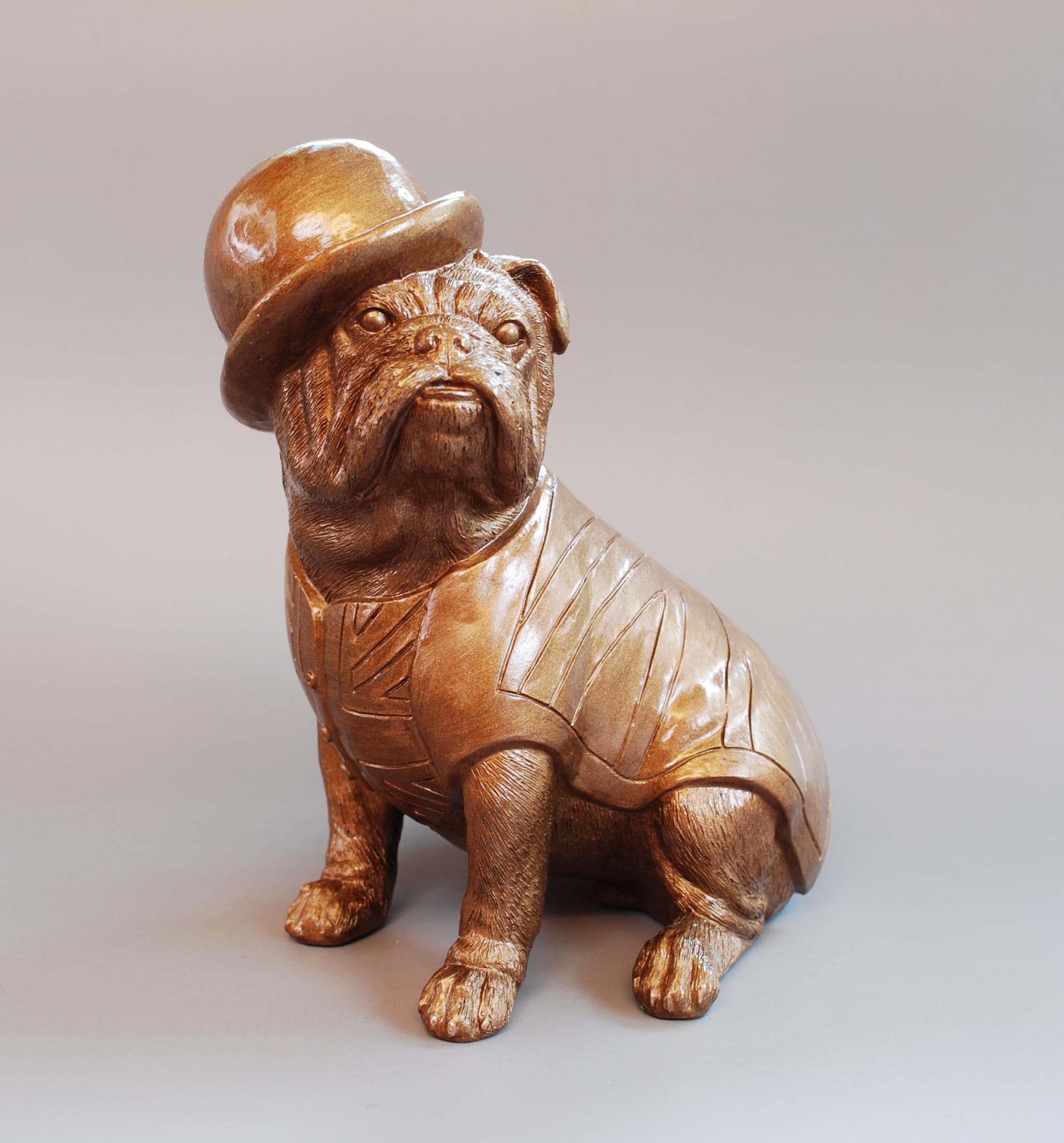 Bulldog Figurine Union Jack - Etsy