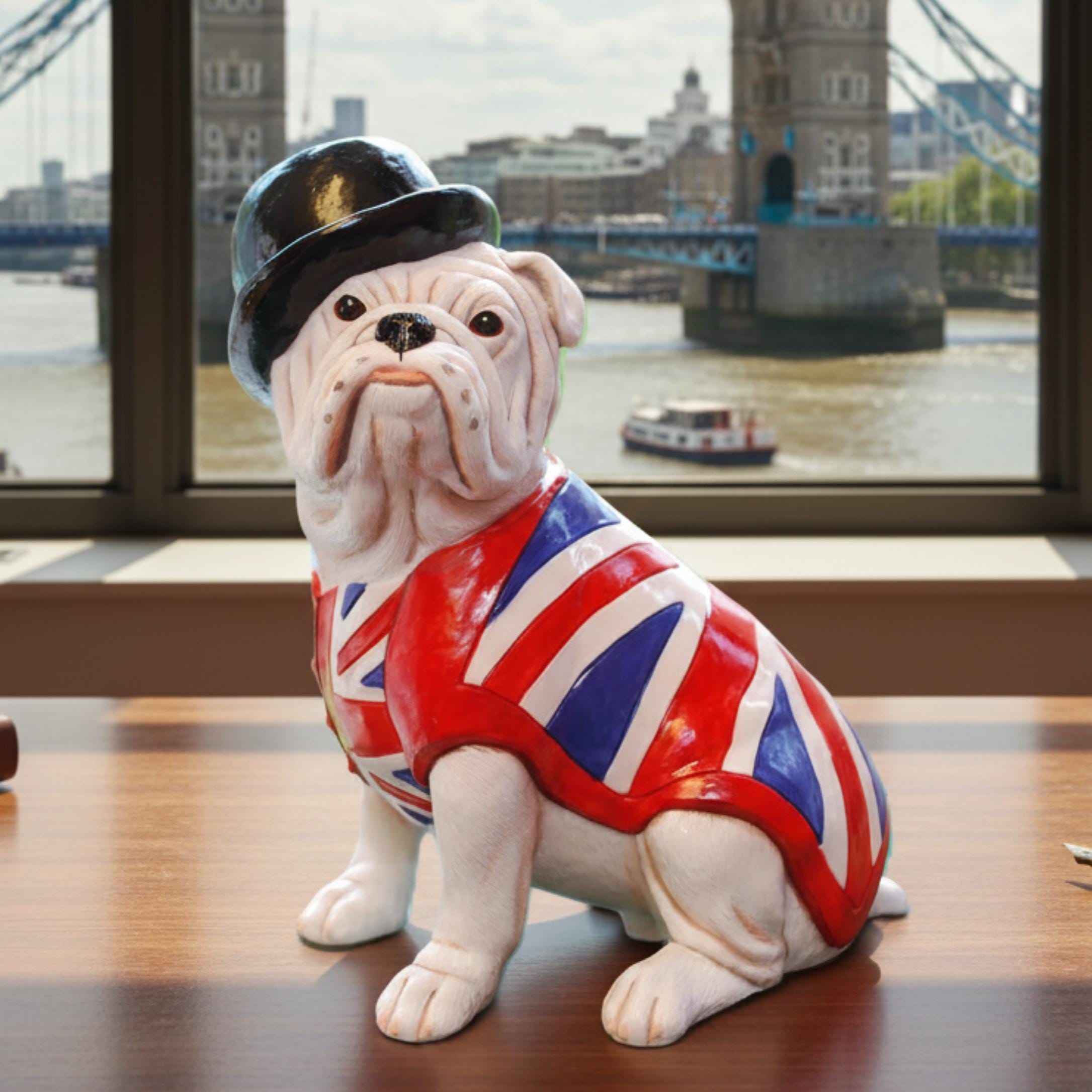 Bulldog Figurine Union Jack - Etsy