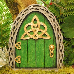 Celtic Love Heart Fairy Door Large- In/Outdoor- Just for  Elfs Faries Pixies Perfect Garden Ornament