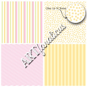 Pastel digital papers EASTER DOTS & STRIPES fun pastel colors, featuring polka dots and stripes for Easter projects for scrapbookers image 2