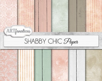 Wedding digital papers "SHABBY CHIC WEDDING" rustic, pink, white, mint green, grunge, lace, wood for photographers scrapbooking and weddings