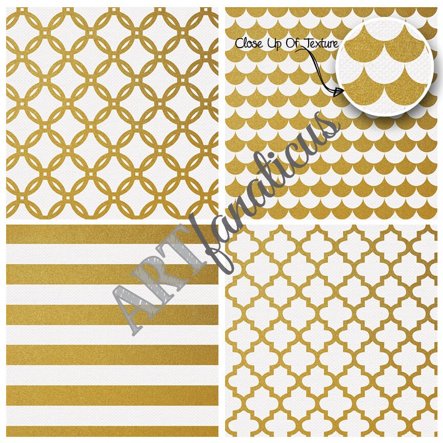 Gold Foil Papers gold FOIL 1 Gold Foil Patterns Etsy