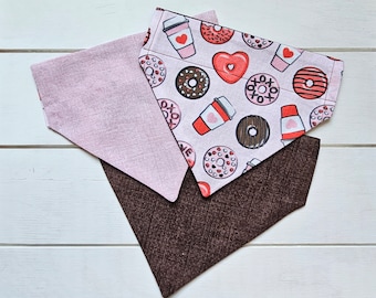 SUGARY SWEETNESS - Reversible, Slide Over-The-Collar Pet Bandana