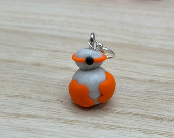 Orange Driod Charm