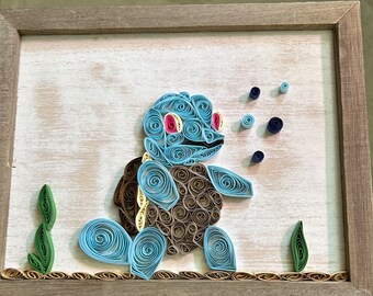 In stock Paper Quilled Pocket    Monsters  8x10