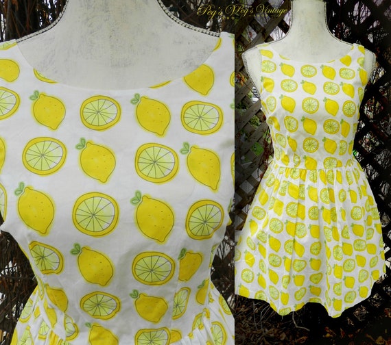 lemon print summer dress
