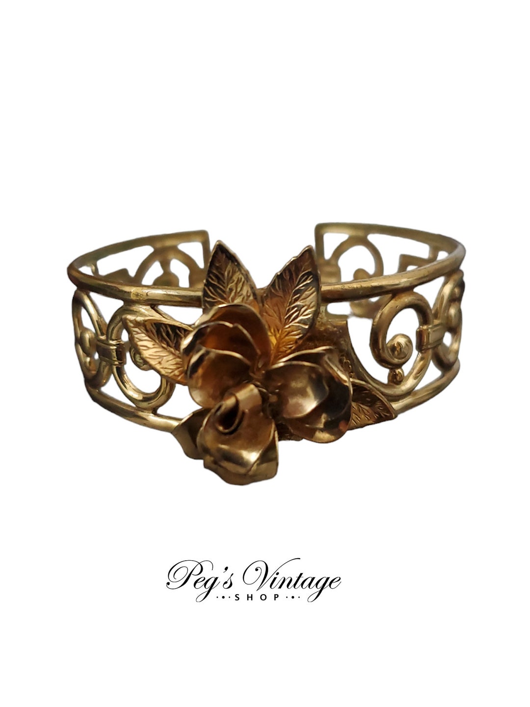Gold Metal Flower Pot