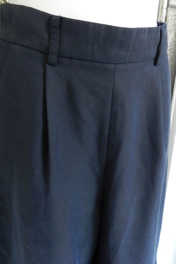 Vintage Danier Pants, Blue High Waist Wide Leg Pa… - image 2