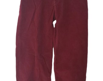 Vintage Levi’s Strauss Red Burgundy Corduroy Pants Size 25 Waist