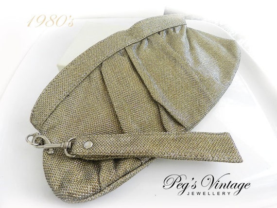 sparkly silver clutch