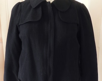 Gap Dark Blue Cropped Jacket, Ladies 90's Fashion Clothing, Size S/M