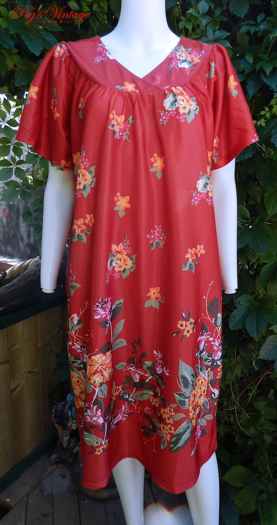 Trending 1990's Asian Style Tunic Dress, Silky Kim