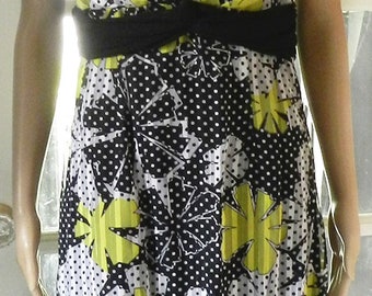Floral Summer Sleeveless J”ADORE Dress, NWT Designer Vintage Floral Dress Size 10