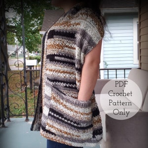 Geologist's Horizon Pocket Shawl | Crochet Pattern | Adult / One Size | Digital PDF File ONLY