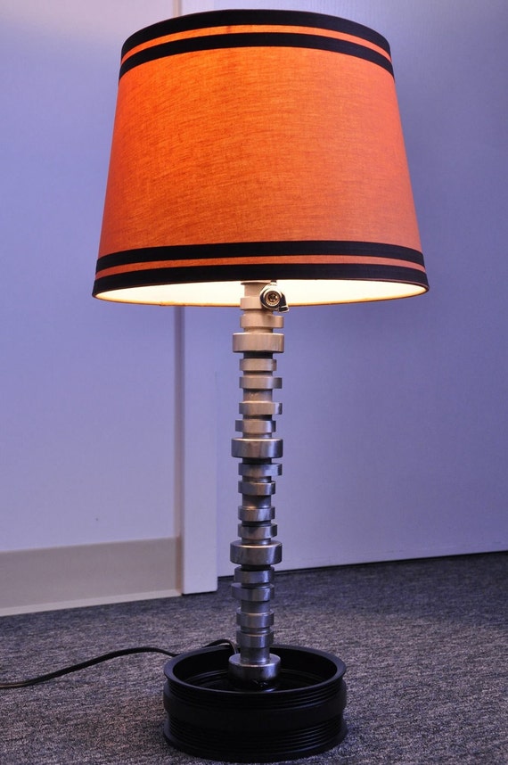 Camshaft Lamp Table Desk Car Parts Industrial Art Man Cave Image 0