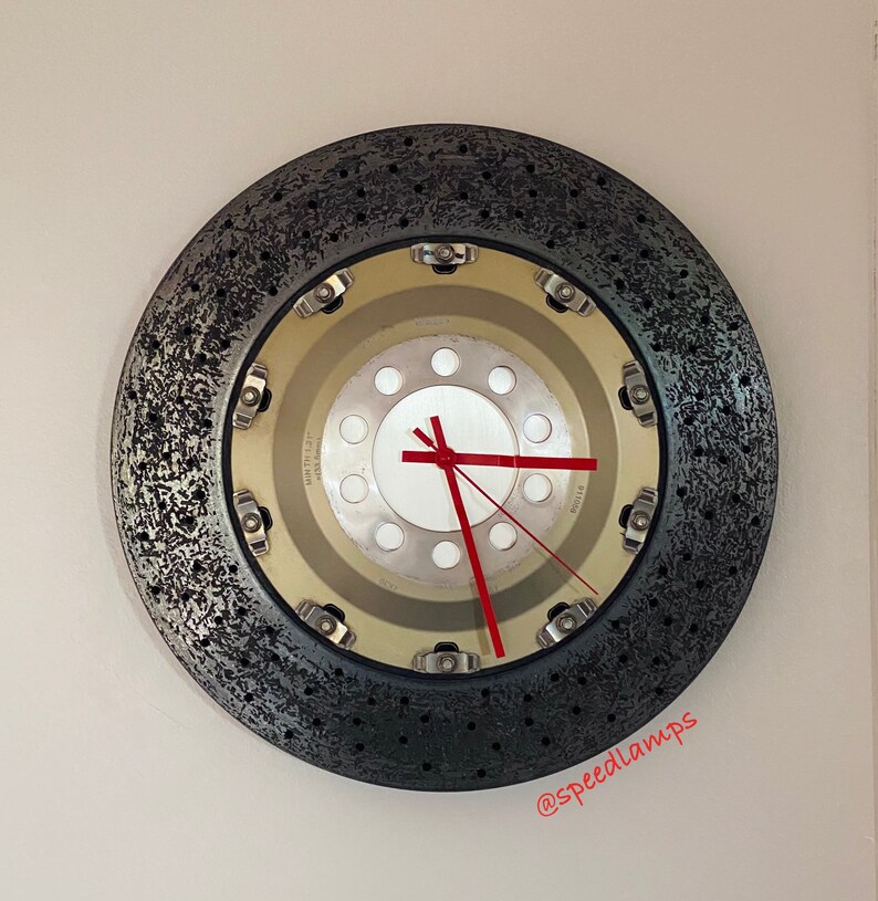 Carbon Fiber Brake Rotor Clock Brembo Ferrari Exotic