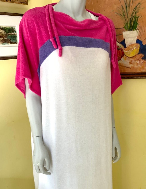 1970-80’s, FOR YOU, Terrycloth, MOD, Lounge Robe, 
