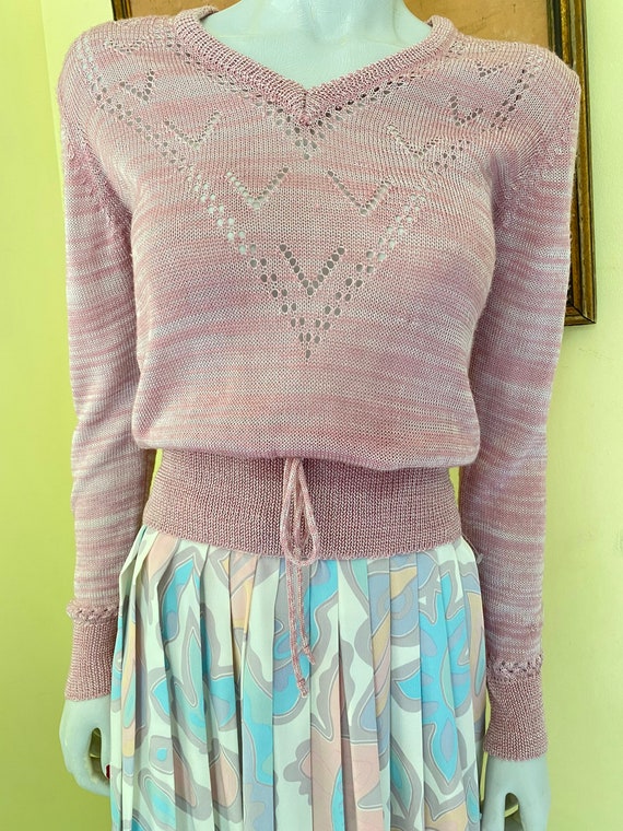 1980's, GEORGIE PORGIE, Dressy Sweater, Rose Pink… - image 8
