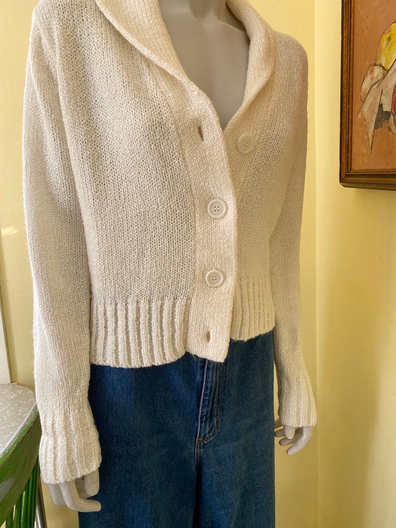 1970-80's, Acrylic Knit, Shawl Collar, Cardigan, … - image 7