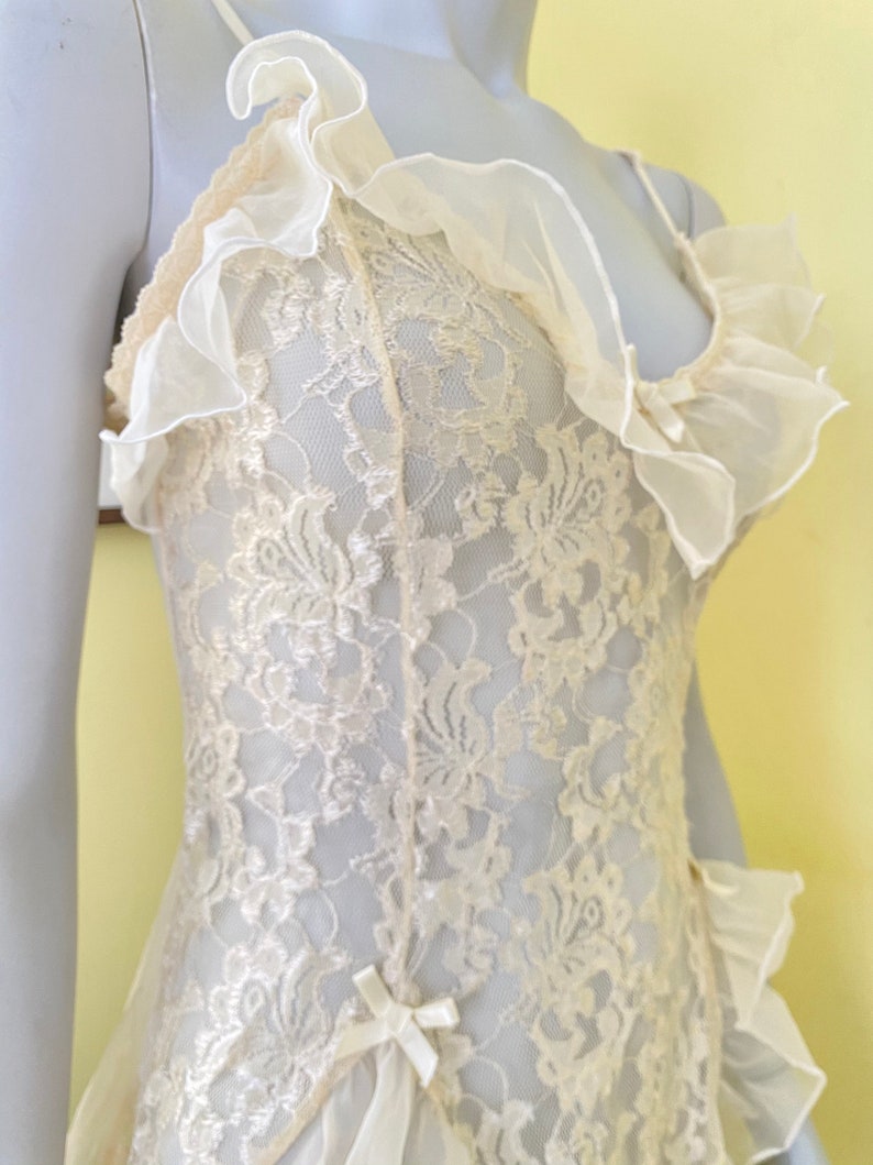 Ivory Medium Vintage Teddy Lace Camisole