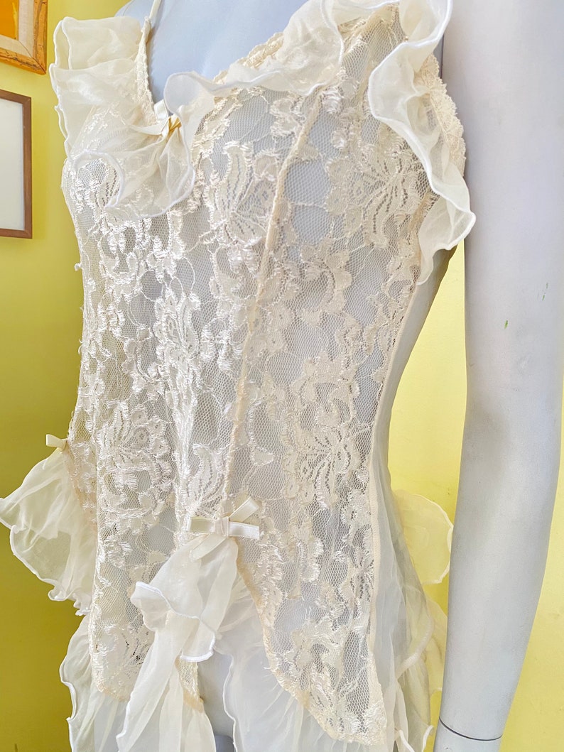 Ivory Medium Vintage Teddy Lace Camisole