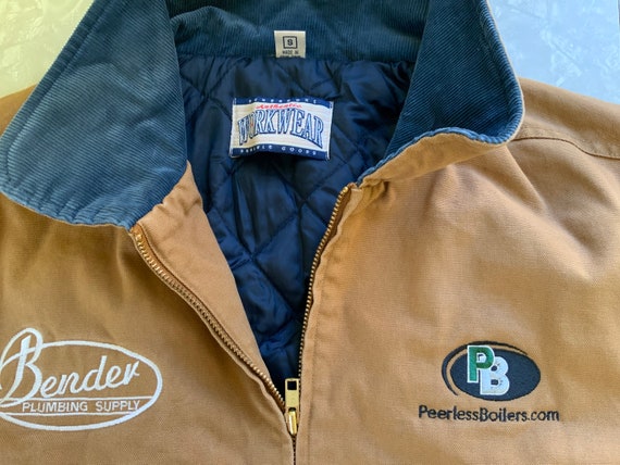 Vintage, Workwear, Tan Cotton Canvas, Jacket, Quil