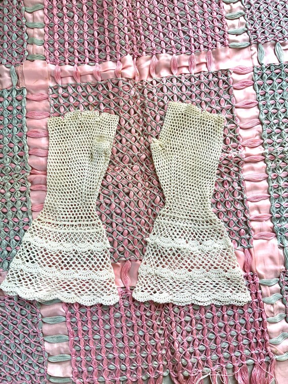 Antique, Edwardian, Hand Tatted/Crocheted, Cotton