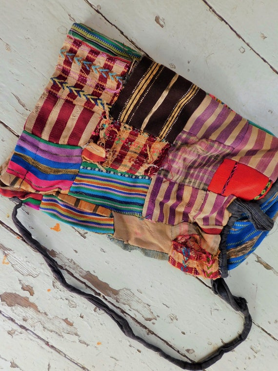 1970-80's, Vintage, Hippie, Hobo, Patchwork Bag