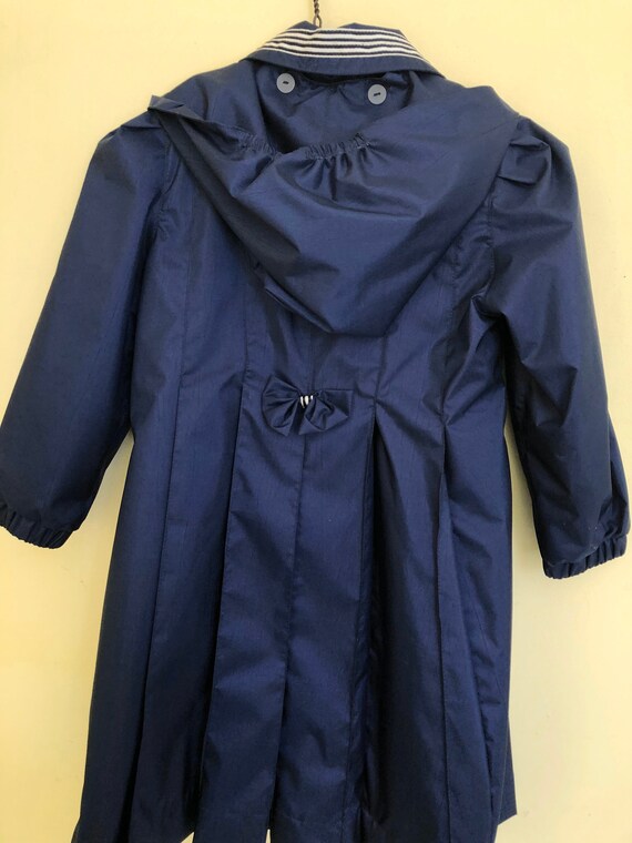 1990's, Rothschild, Navy Blue, Girl's Raincoat, size 6 Gem