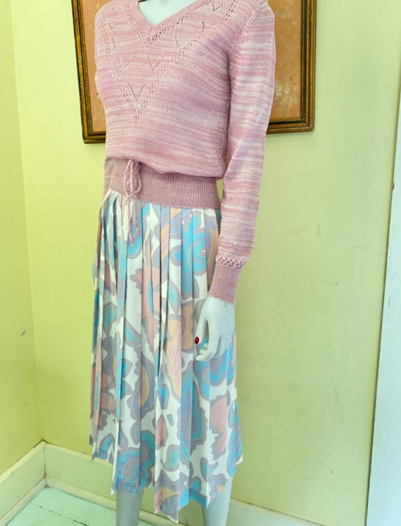 1980's, GEORGIE PORGIE, Dressy Sweater, Rose Pink… - image 2