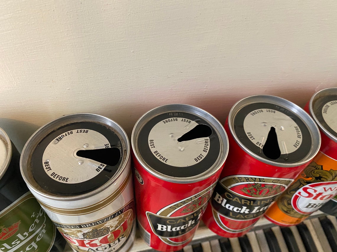 Lot Of Six 1980's Vintage Empty Beer Cans Carlsberg Etsy