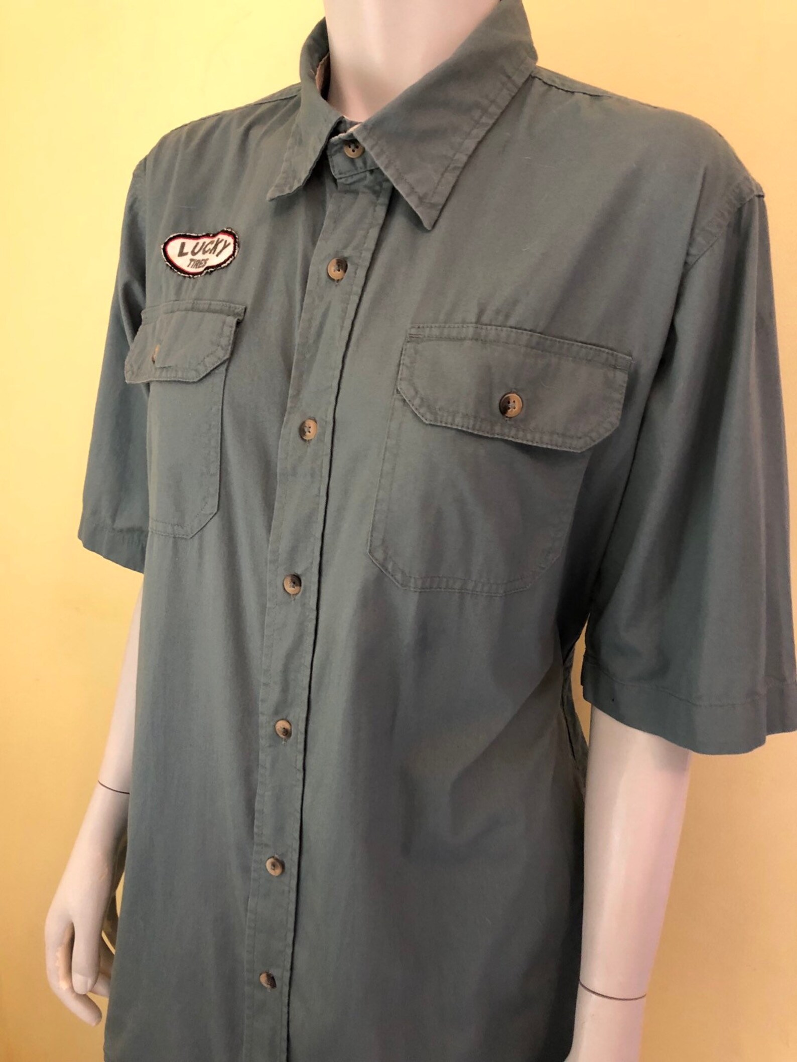 wrangler cotton work shirts