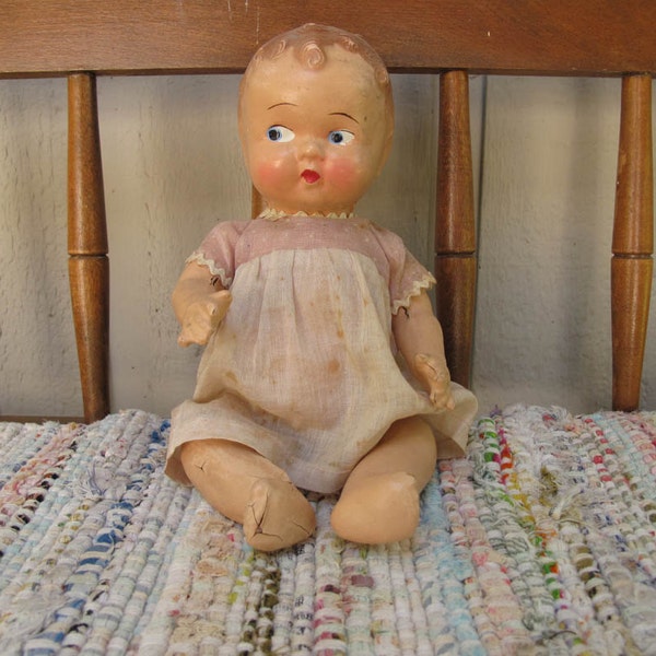 Vintage Composition Doll Baby doll 8 inches