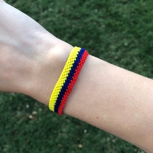 Sweden Flag friendship bracelet Swedish woven cotton gift