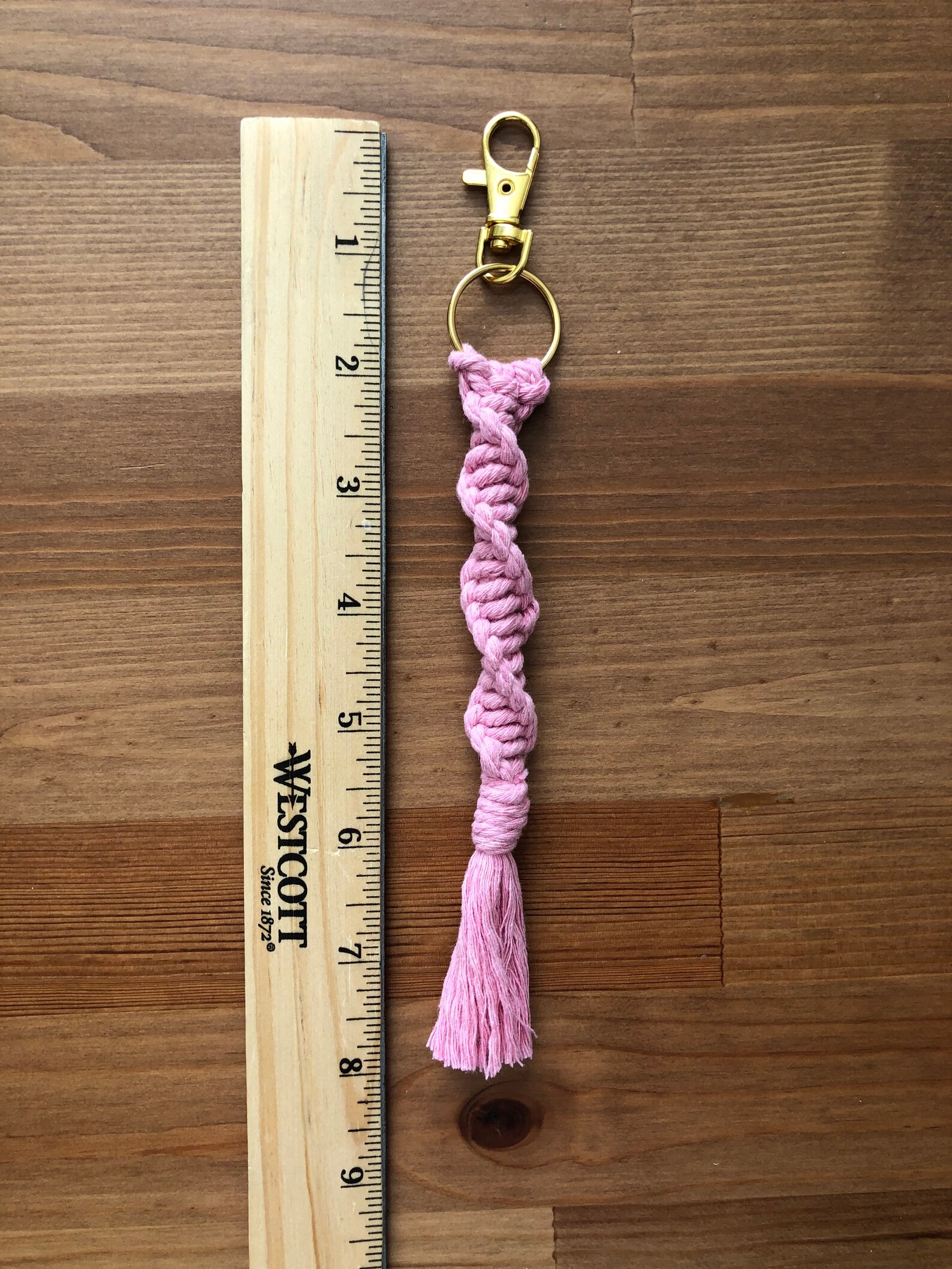 Macrame Spiral Keychains // Tassel Colored Keychains // Boho Etsy
