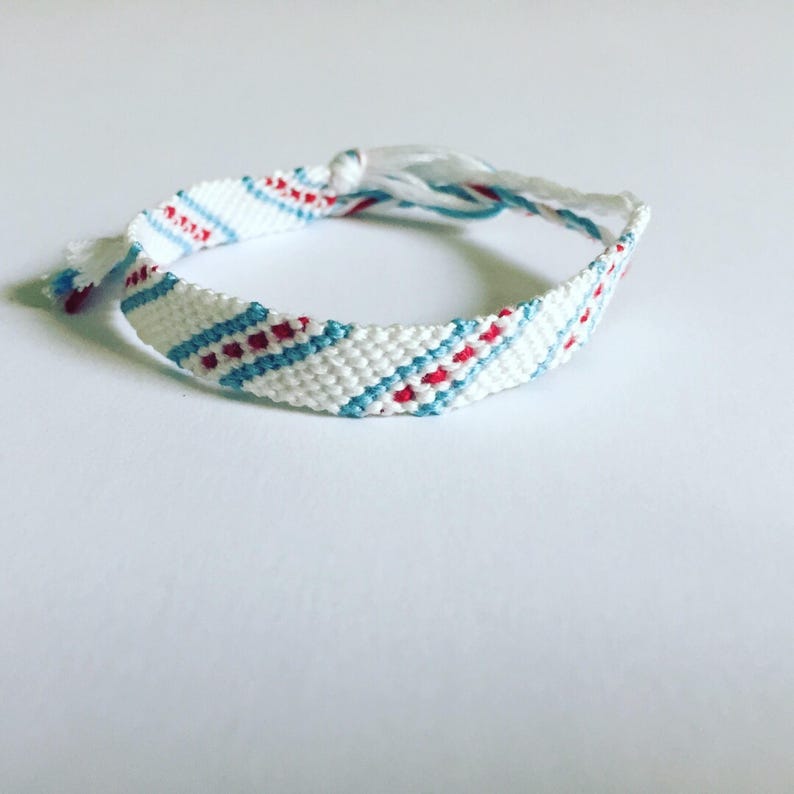 Chicago flag bracelet Illinois bracelet