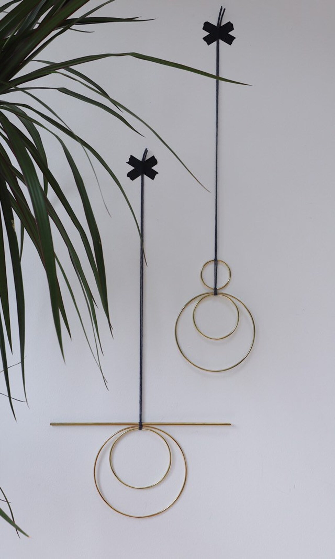 Brass Gold wall hanging Etsy