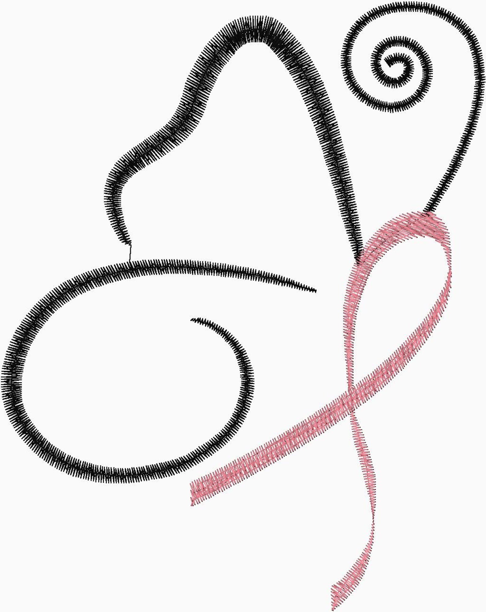 Butterfly cancer ribbon embroidery design breast cancer  etsy
