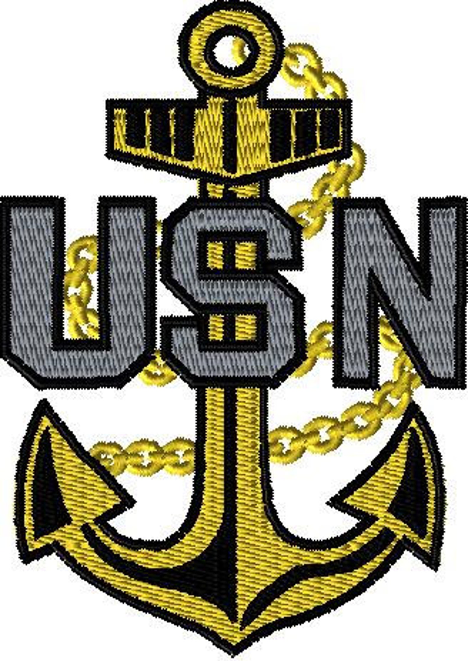 Us navy anchor includes 4 sizes machine embroidery design  etsy Us navy anchor includes 4 sizes machine embroidery design  etsy