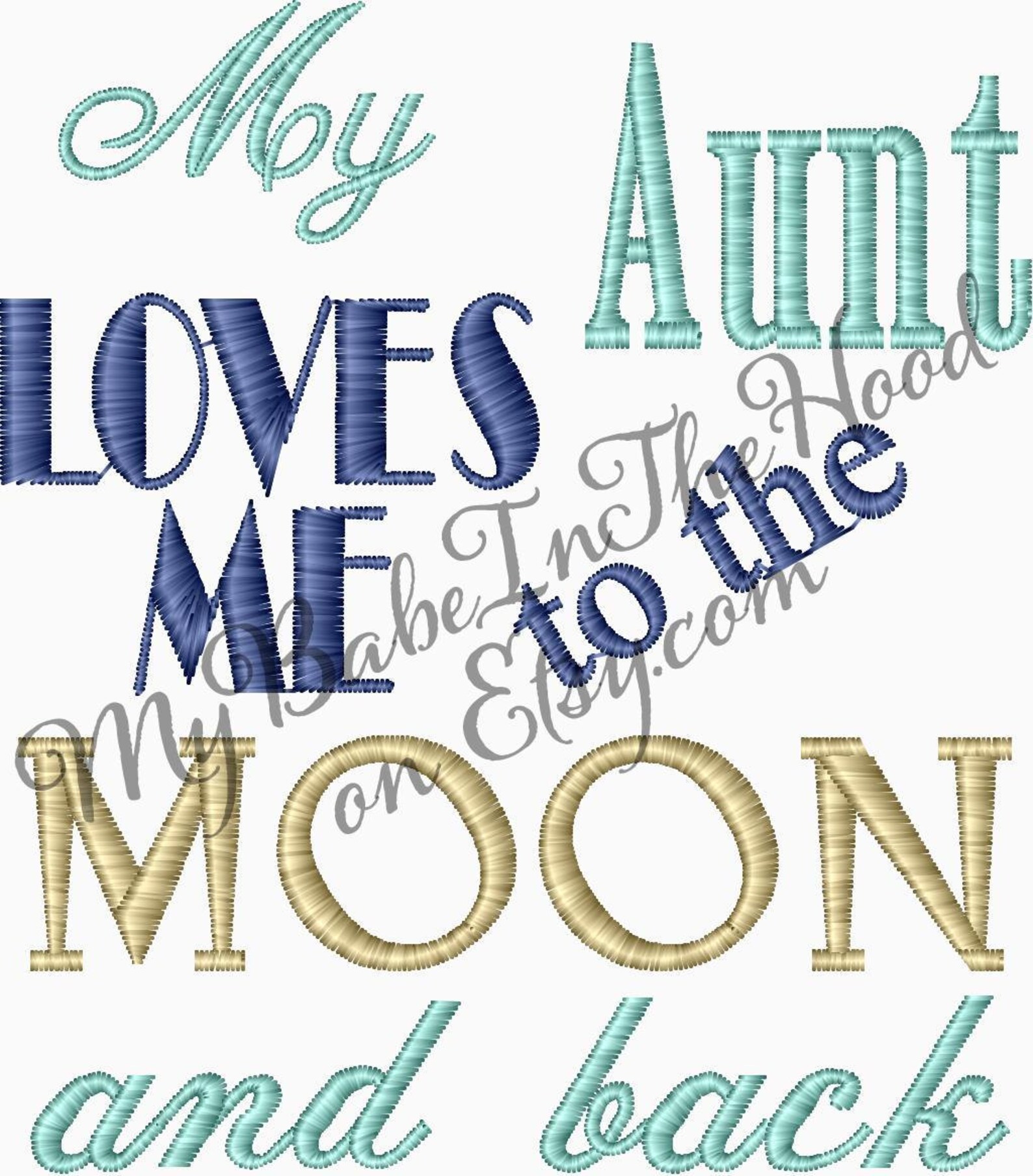 My Auntie Loves Me Strampler - Niedlicher Babybody 0-3 Monate