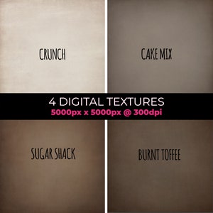 4 DIGITAL BACKGROUNDS - Brown Sugar! Use for Photography, Photoshop, Portraits, Digital Art, Stationery, Graphic Design, Canva, Procreate