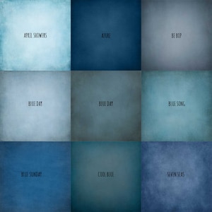 EXCELLENTE AFFAIRE ! - 9 arrière-plans numériques BLEUS | Textures beaux-arts pour la photographie, la vidéo, les invitations, la conception graphique, l'art, la procréation, la toile