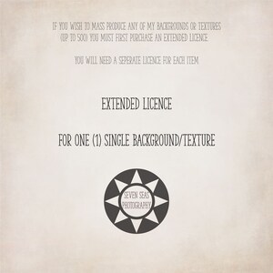EXTENDED LICENSE - für einen (1) einzelnen digitalen Hintergrund/Textur.