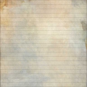 May include: A vintage-style lined paper background with a faded, textured look. The paper has a light brown color with subtle hints of blue and gray. The lines are evenly spaced and create a clean, organized look.