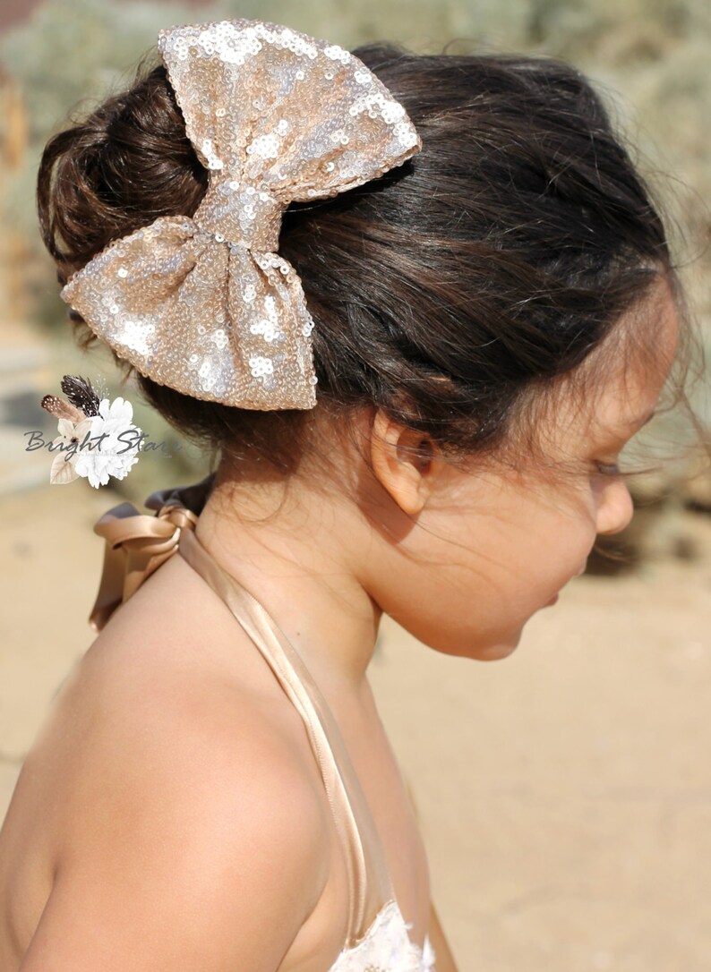 Messy Bun Hair Piece Headband Bun Sequin Hair Bow Bun Etsy