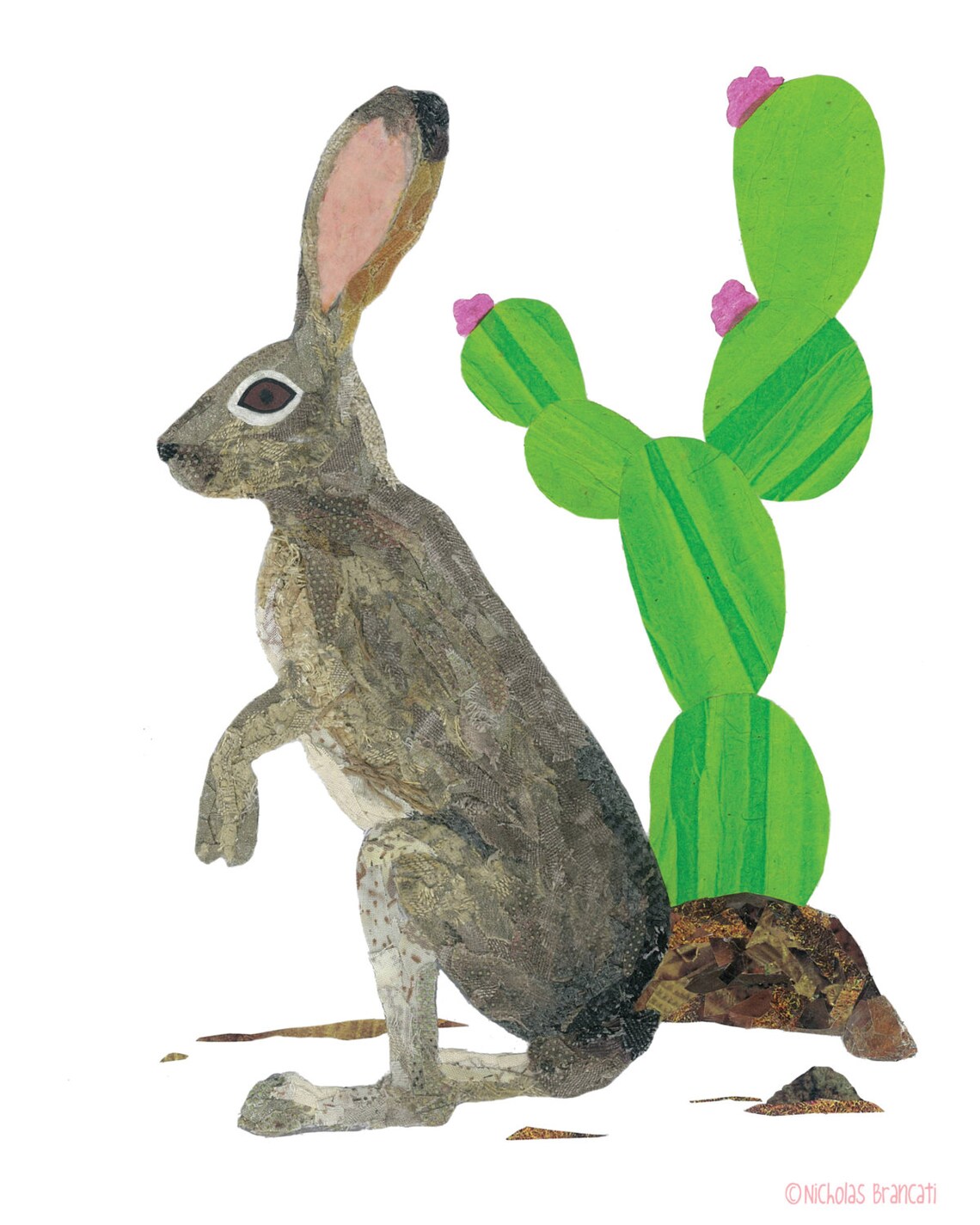 Jackrabbit art Print - Etsy