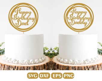 Daddy Cake Topper Etsy