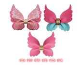 Butterfly Hair Bow Template: SVG Bundle for Cricut (Digital Download)