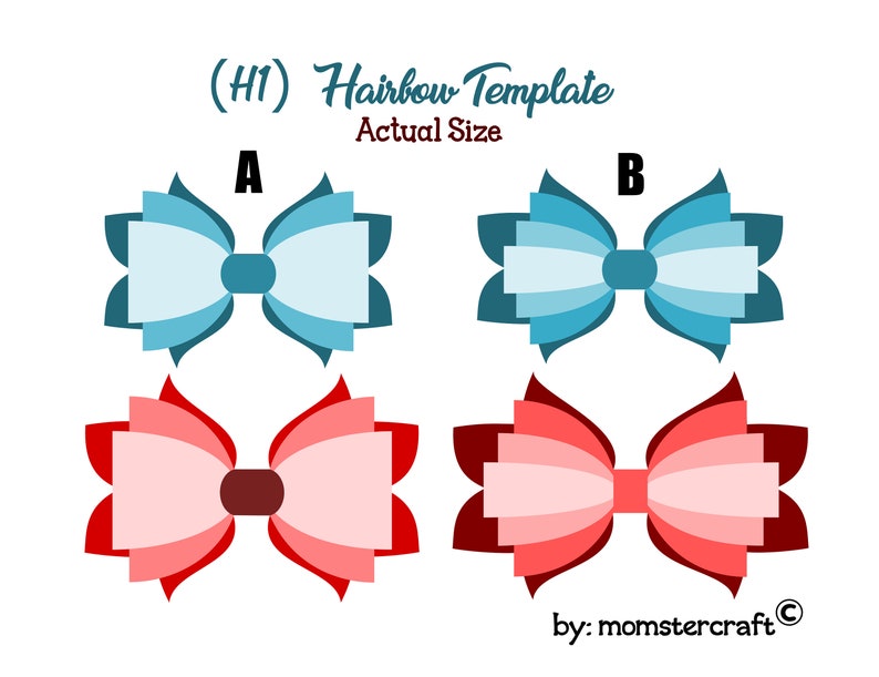 Hair Bow Template Printable Refreshing Hair Bow Templates